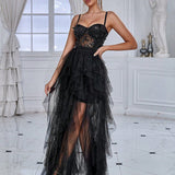 Spring Summer Women Clothing Sexy Dress Butterfly Sequin Stitching Mesh Evening Dress ¨C Shop Now!