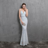 Heavy Craft Colorful Sequin Socialite Gathering Party Evening Dress Sexy Long Slimming Toast Dress Bride
