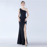 Simple Satin Evening Dress
