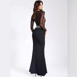 Sexy Backless Rhinestone Party Dress Prom Dress