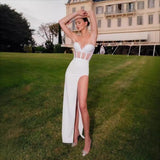 Sexy Sheer Strapless Long Prom Dress