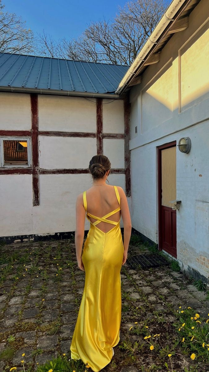 Custom yellow gown