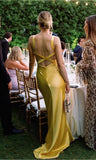Custom yellow gown
