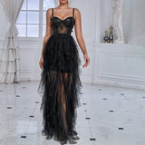 Spring Summer Women Clothing Sexy Dress Butterfly Sequin Stitching Mesh Evening Dress ¨C Shop Now!