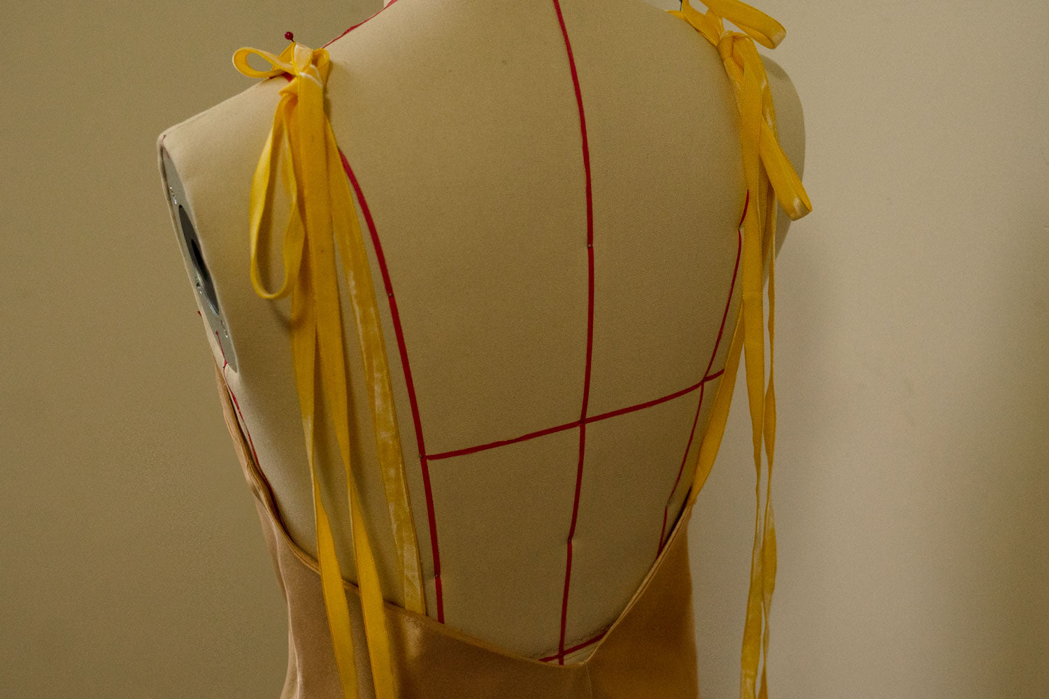 Carlotta Champagne Organic Silk Dress Gown