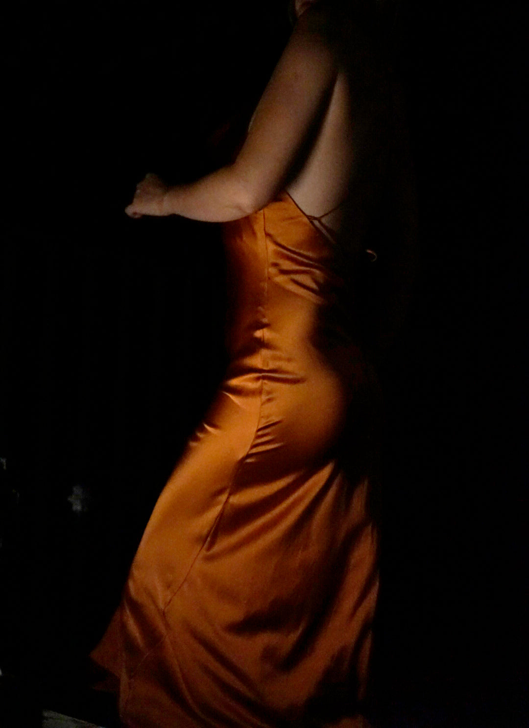 Dark Blue Crystal Slip Dress