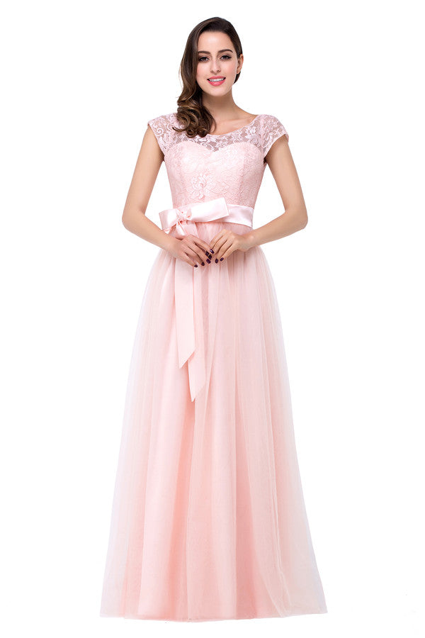 Crew Floor-length A-line Sashes Chiffon Bridesmaid Dresses