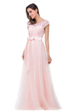 Crew Floor-length A-line Sashes Chiffon Bridesmaid Dresses