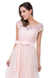 Crew Floor-length A-line Sashes Chiffon Bridesmaid Dresses