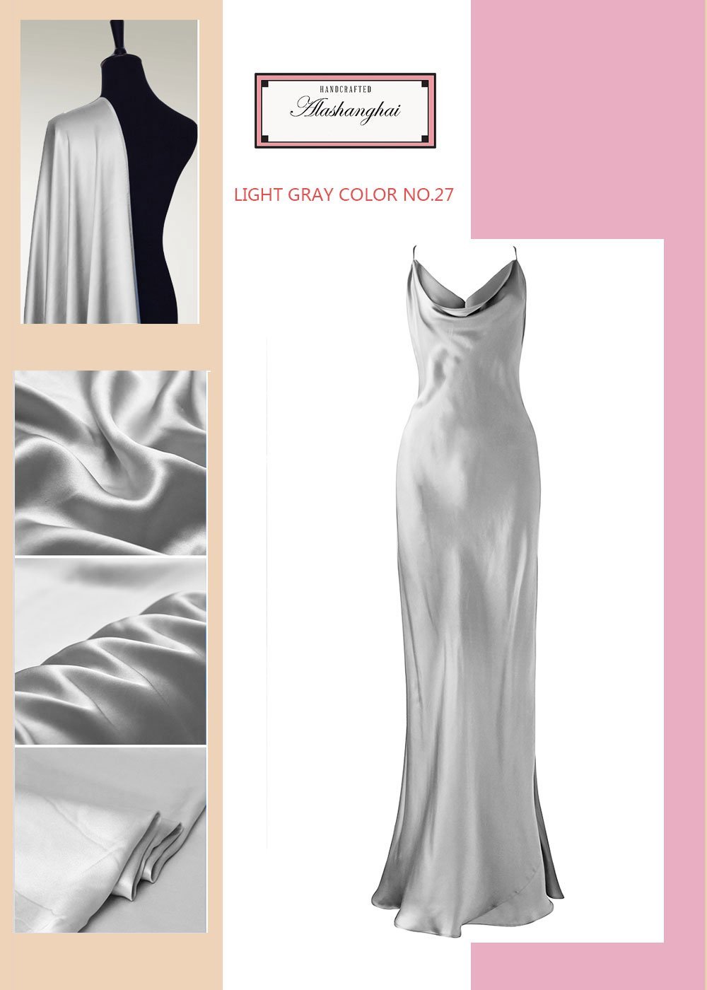 Crystal Mulberry Silk Gown