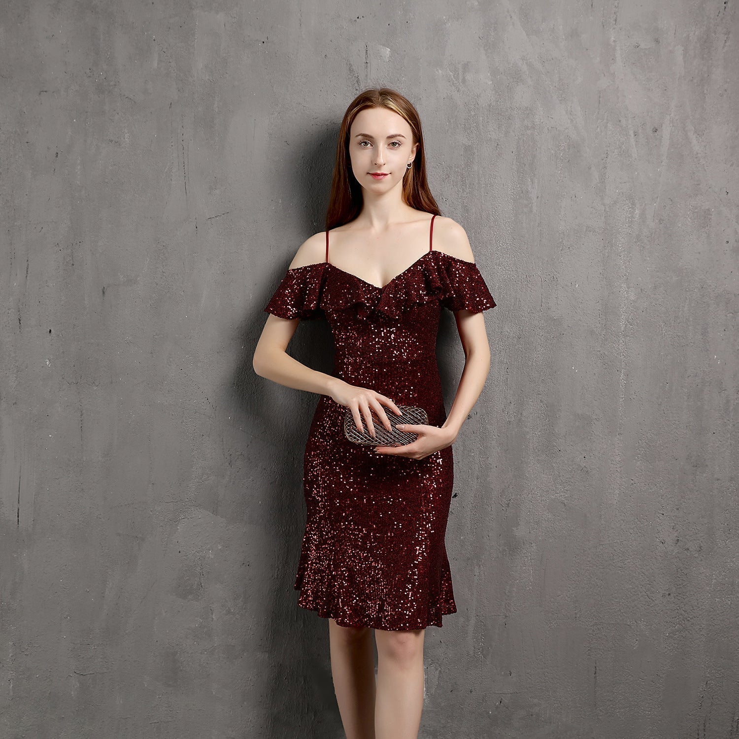 V Neck Little Evening Dress ¨C Elegant Short Socialite Nightclub Women's Party Dress