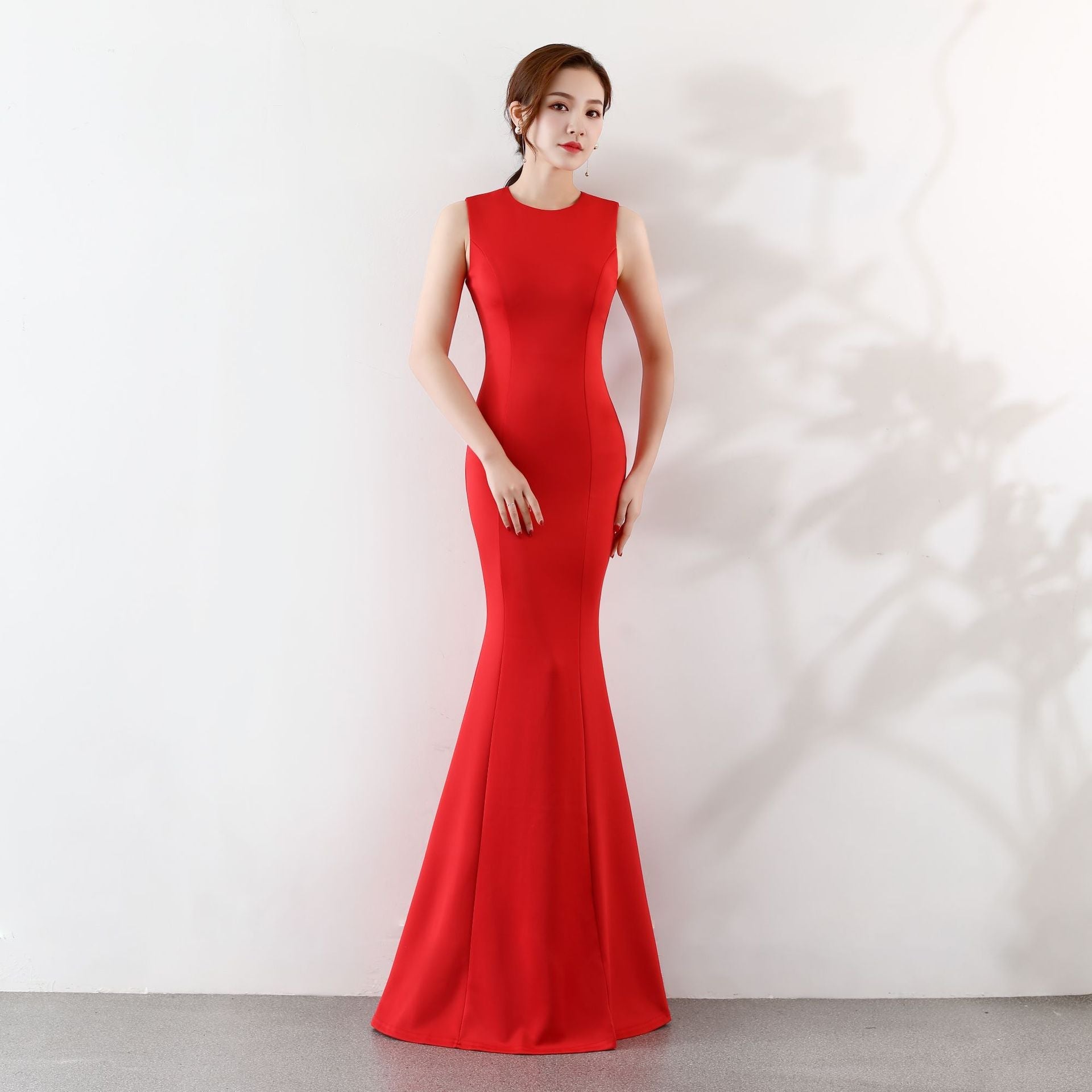 Toast Dress Bride Wedding Long Cocktail Elegant Fishtail Engagement Bridal Evening Dress Women ¨C Best Wedding Dress for Bride