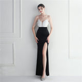Korean Velvet Sequined Annual Party Long Evening Dress ¨C Social Glamour
