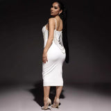 Stylish Black & White Lace Party Dress Prom Dress