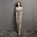 V Neck Little Evening Dress ¨C Elegant Short Socialite Nightclub Women's Party Dress