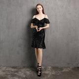 V Neck Little Evening Dress ¨C Elegant Short Socialite Nightclub Women's Party Dress