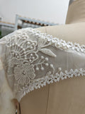 Vintage Lace Applique Evening Dress A Line Long Prom Dress Y8371