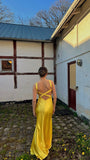 Custom yellow gown