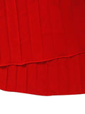 Wrap Pleated Solid Color Off-The-Shoulder Evening Dresses