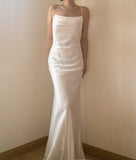 Ryleigh Draped Mulberry Silk Dress