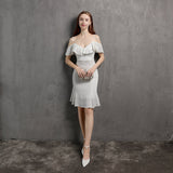 V Neck Little Evening Dress ¨C Elegant Short Socialite Nightclub Women's Party Dress