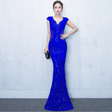 Banquet Evening Dress: Elegant Slim-Fit Fish Tail for Women, Perfect for Autumn/Winter Annual Meetings