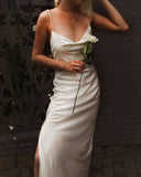 Crystal Mulberry Silk Gown