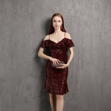 V Neck Little Evening Dress ¨C Elegant Short Socialite Nightclub Women's Party Dress