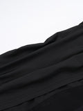 Long Sleeves Skinny Pleated See-Through Solid Color Split-Joint Off-The-Shoulder Evening Dresses Maxi Dresses