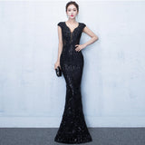 Banquet Evening Dress: Elegant Slim-Fit Fish Tail for Women, Perfect for Autumn/Winter Annual Meetings