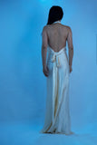100% Mulberry Silk Jewel Halter Neck Dress Gown